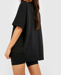 T-shirts et shorts vintage 285g 100% coton unisexe, coupe ample, délavés, surdimensionnés, pour femmes et hommes – Vente chaude - Product Image 3