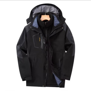 Premium Quality Men's Patchwork <b>Thin</b> Windproof <b>Waterproof</b> Breathable Racer <b>Jacket</b> Casual Outdoor OEM Custom Front Logo - Product Image 4
