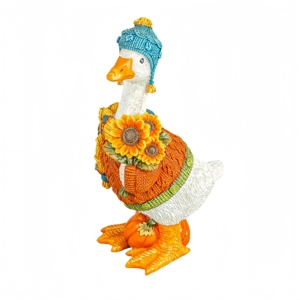 Novedad: Estatuilla Decorativa de Resina Hecha a Mano de Ganso Calabaza para Halloween 2026, Duradera, Adorno de Mesa para Fiestas y Decoración Festiva de Temporada - Product Image 5