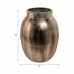 Jarrón de Metal Contemporáneo para Mesa, Porta Flores Decorativo para Decoración de Bodas, Diseño Personalizado, Moderno, Elegante y Lujoso para el Hogar - Product Image 5