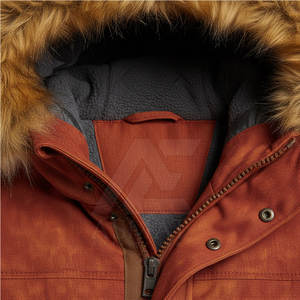 Veste parka pour homme pour les aventures en plein air avec capuche, coupe-vent, qualité supérieure, fabriquée au Pakistan - Product Image 2