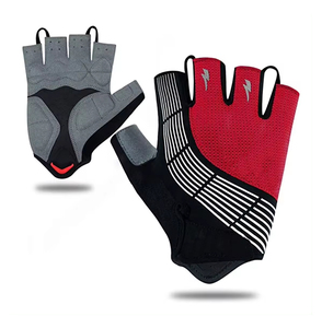 Guantes de Ciclismo Transpirables de Medio Dedo, Antideslizantes, con Acolchado de Gel Antichoque, Cierre de Velcro de Poliéster y Algodón, para Bicicleta, Gimnasio y Fitness - Product Image 1