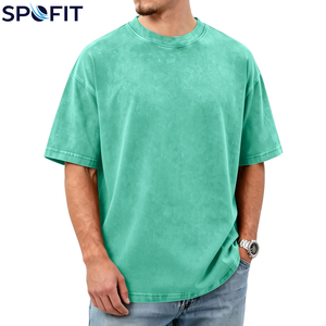 T-shirts Homme Délavés à l'Acide avec Logo Personnalisé, Style Streetwear Hip Hop, 100% Coton Épais, Coupe Oversize pour Garçons - Prix de Gros - Product Image 3