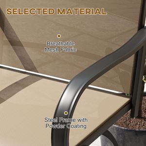 Set Moderno di 2 Sgabelli da Bar Girevoli a 360° Color Beige, Sedie da Giardino per Esterni con Robusta Struttura in Metallo, Altezza da Bar per Uso in Seminterrato - Product Image 6