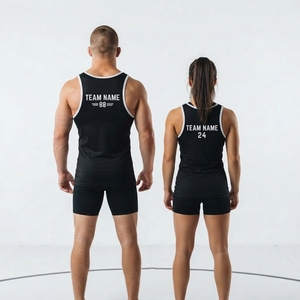 Maillot de lutte personnalisé, vêtements de sport athlétiques, uniforme d'équipe, maillot de lutte personnalisé, vêtements de compétition d'équipe, hauts de lutte - Product Image 2