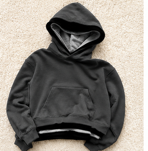 Sweat à capuche personnalisé triple couche en molleton épais, pull à capuche surdimensionné style streetwear, marque privée OEM - Product Image 5