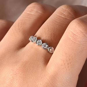 Anillo de Diamante Moissanite de Plata S925 de Alta Calidad, Color D, Certificado GRA, Anillos de Moissanite para Hombre y Mujer - Product Image 6