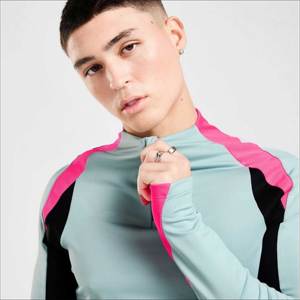 Camiseta de Entrenamiento de Fútbol para Hombre, Cierre de Cremallera 1/4, Manga Larga, Deportiva, de Secado Rápido, para Gimnasio, Ropa Deportiva de Verano - Product Image 6