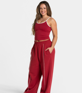 Pantalones Deportivos Personalizados de Primera Calidad, Ajustados, de Cintura Alta, con Tela Elástica de Algodón y Poliéster para Mujer - Product Image 3
