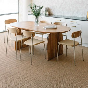 Vandana Hexa Merino Oval <b>dining</b> <b>table</b> in acacia wood (200x100 cm) Bedum - Product Image 1