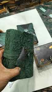 Conifer Handmades Handmade Leather Journals Antique <b>Lock</b> Vintage Paper Blank <b>Diary</b> Notebook for Writing Sketching Art - Product Image 3