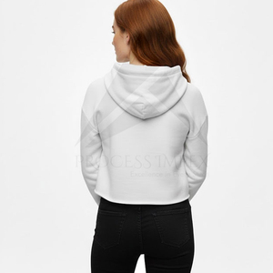 Sudadera con Capucha Blanca para Mujer con Estampado de Labios Rojos, de Algodón, para Otoño - Product Image 6