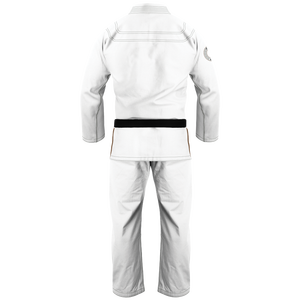 Kimono de BJJ Personalizado Blanco 100% Algodón para Adultos Unisex, Gi de Jiu Jitsu con Logotipo Bordado, Trajes de Jiu Jitsu Brasileño Duraderos de Corte Regular - Product Image 2