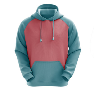 Sweat à capuche personnalisé pour homme, coupe oversize, bicolore, style streetwear, avec cordon de serrage et poche kangourou - Product Image 1