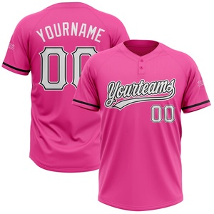เสื้อเบสบอลสีชมพูแบบพรีเมียมสั่งทำพิเศษ Yourteams 00 พิมพ์ลายแบบ Sublimated แห้งเร็ว เสื้อทีมแขนสั้นสำหรับผู้ใหญ่แบบ Unisex - Product Image 1