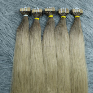 Cabello humano Premium 100%, cabello natural liso vietnamita con cinta, precio de fábrica, cutícula de baja caída de alta calidad #8/#6.1.3 - Product Image 3