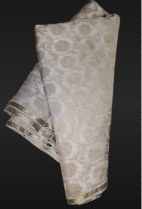 Tissu en crêpe brocart de 115 grammes, tissu en crêpe brocart de qualité supérieure pour sari, robe, chemisier et vêtements ethniques - Product Image 2