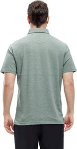 <b>Men's</b> <b>Polo</b> <b>Shirts</b> <b>Long</b> and Short <b>Sleeve</b> Cotton Blend Heather Moisture Wicking Casual Collared <b>Shirts</b> - Product Image 2