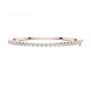 Diamante Radiante de Corte Redondo Impecable, Cultivado en Laboratorio, con Peso Total en Quilates, Lujoso Brazalete de Corte Redondo, Exquisitamente Elaborado de Forma Sostenible - Product Image 1