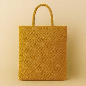 กระเป๋าถือแฟชั่นไม้สานมือ |   กระเป๋าช้อปปิ้งและกระเป๋าชายหาดทำมือรักษ์โลกแบบยั่งยืนพร้อมกระดุมปิด - Product Image 3