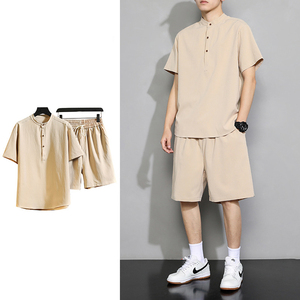 Mens Summer Casual Shirt and Shorts <b>Set</b> Custom Two Piece Outfit Wholesale Supplier - Product Image 2