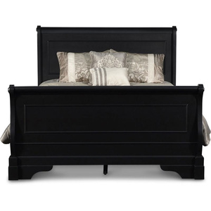 Classic <b>Queen</b> <b>Bed</b> Made Of Solid Mahogany Wood High Quality With Chocolate For Furniture Bedroom Use - Product Image 3