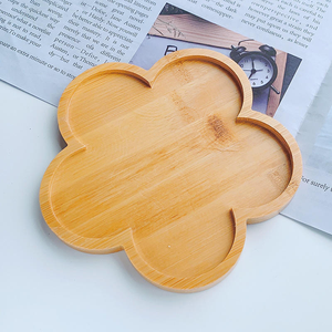 Ensemble de sous-verres et plateaux en bambou écologique personnalisés pour café, thé, nourriture, avec gravure laser du logo, style classique - Product Image 6