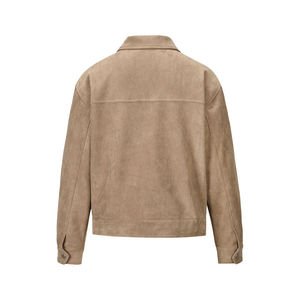 OEM Custom High Quality Suede Leather Jacket High Street Multi-Pocket Zip Jacket High Street Multi-Pocket Zip Jacket Men's - Product Image 2
