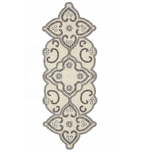 Handcrafted Floral Glass Beaded <b>Table</b> <b>Runner</b> Elegant <b>Dining</b> <b>Table</b> Centerpiece for Wedding Parties Thanksgiving & Christmas - Product Image 2