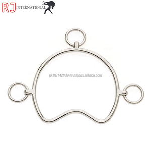 Mors de cheval en argent allemand, mors en acier argenté / Mors de course de chevaux en argent allemand de bonne qualité - Product Image 3