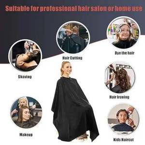 Cape de Barbier Professionnelle Confortable en Spandex Résistante à l'Eau Couleurs Personnalisées Logo Design Personnalisé Coiffure Toilettage - Product Image 4
