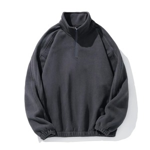 Stylish Breathable Fleece Half Zipper <b>Sweater</b> New Fashion Custom Digital Printing Logo Plus Size <b>Men's</b> Winter - Product Image 4