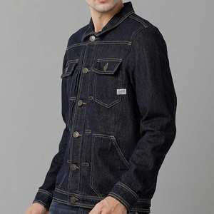 Veste en jean pour homme à manches longues, nouveau design élégant, best-seller, respirante, vêtement d'extérieur uni, streetwear, haut décontracté - Product Image 2
