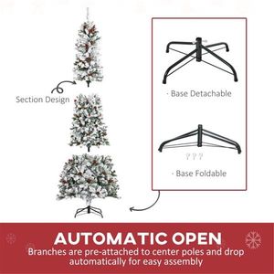Albero di Natale di 2,7 metri, Decorazione Festiva per le Feste - Product Image 5