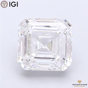Diamante Cultivado en Laboratorio CVD con Certificado IGI, 3.50 Quilates, Claridad VS1, Color D, Corte Asscher, Perfecto para Anillo de Compromiso - Product Image 1