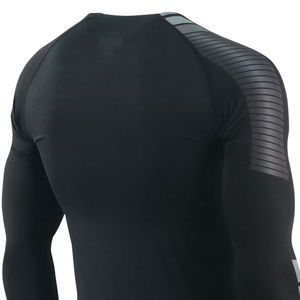 Men's <b>Black</b> <b>Long</b> <b>Sleeve</b> Rash Guard Full <b>Sleeve</b> Quick Dry Compression Shirt For Adults Sports Wear - Product Image 6