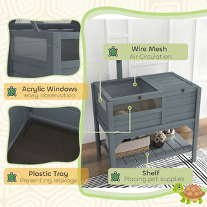 Turtle Cage Comfy Tortoise House for Reptile & Amphibian Supplies - Product Image 6