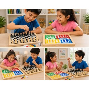 3-in-1 Board Game <b>Set</b> Chess Ludo <b>Backgammon</b> Wholesale - Aqdus Saleem - Product Image 3
