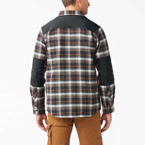 Chemises pour hommes en flanelle de coton, chemise tricotée pour hommes 100% coton, manches longues, col montant, unie, écologique, logo personnalisé, adulte - Product Image 2