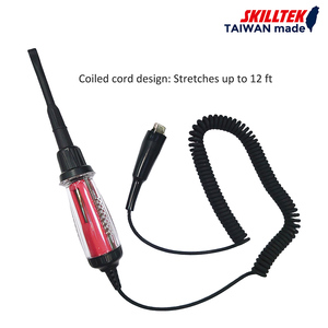 Testeur de circuit automobile professionnel 6V-24V avec sonde spéciale et câble spiralé robuste pour le diagnostic du système électrique des véhicules - Product Image 6