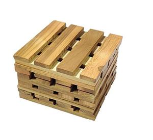 Wooden Tea <b>Coasters</b> Teak Wood <b>Table</b> for Tea Cups Coffee Mugs Beer Cans Tumblers Water Glasses Durable Drink for Home Office - Product Image 5