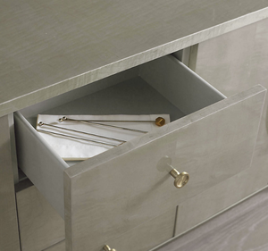 Buffet minimaliste Fasano en bois de mahogany massif fait main avec pieds en métal, meuble pour chambre à coucher et salle à manger - Product Image 4
