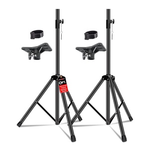 Soporte de Altavoz de 5 Núcleos, Trípode, Par, Resistente, Ajustable, 72 Pulgadas, Soporte Universal para PA, DJ, Estudio - Product Image 1