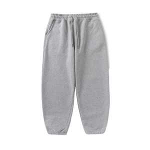 Pantalon de jogging surdimensionné en molleton bouclette personnalisé pour femme, taille élastique, coupe droite, jambe large, ample, épais, pour l'hiver - Product Image 5