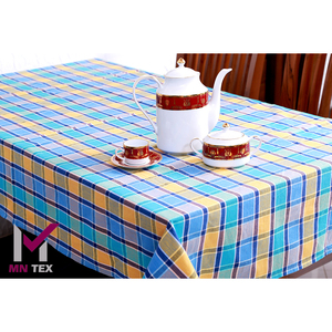 Mantel tejido de algodón lavable y duradero con diseño teñido de hilo para el hogar restaurante Hotel grandes banquetes - Product Image 1