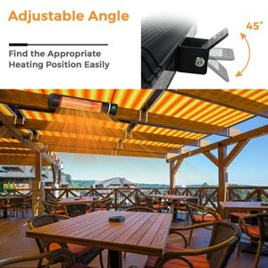Riscaldatore Elettrico da Esterno 1500W con Telecomando per Spazi Riscaldati all'Aperto - Product Image 3
