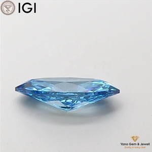 Diamante Cultivado en Laboratorio CVD, Corte Marquesa, Color Azul Intenso, Claridad VS2, Grado Alto, 1.00 Quilates, con Certificado IGI - Product Image 5