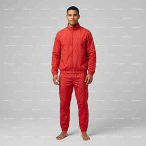 Custom Windproof Detachable Zipper Tracksuit <b>Nylon</b> Windbreaker Jacket & Jogger <b>Pants</b> Men's Windproof Sports Set - Product Image 1