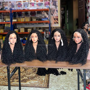 Pelucas de Cabello Humano Rizado con Encaje Frontal, Peluca Frontal de Encaje de Cabello Virgen Vietnamita 13x4, Pelucas Sin Pegamento para Mujeres Negras, Liso Extremo y Ondulado - Product Image 2