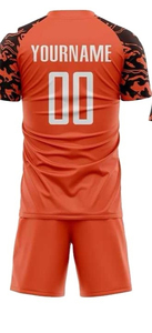 Ensemble de maillots de football personnalisés sublimés unisexe à manches courtes, imprimé géométrique, 100% polyester, toutes saisons, vêtements d'équipe pour adultes - Product Image 4